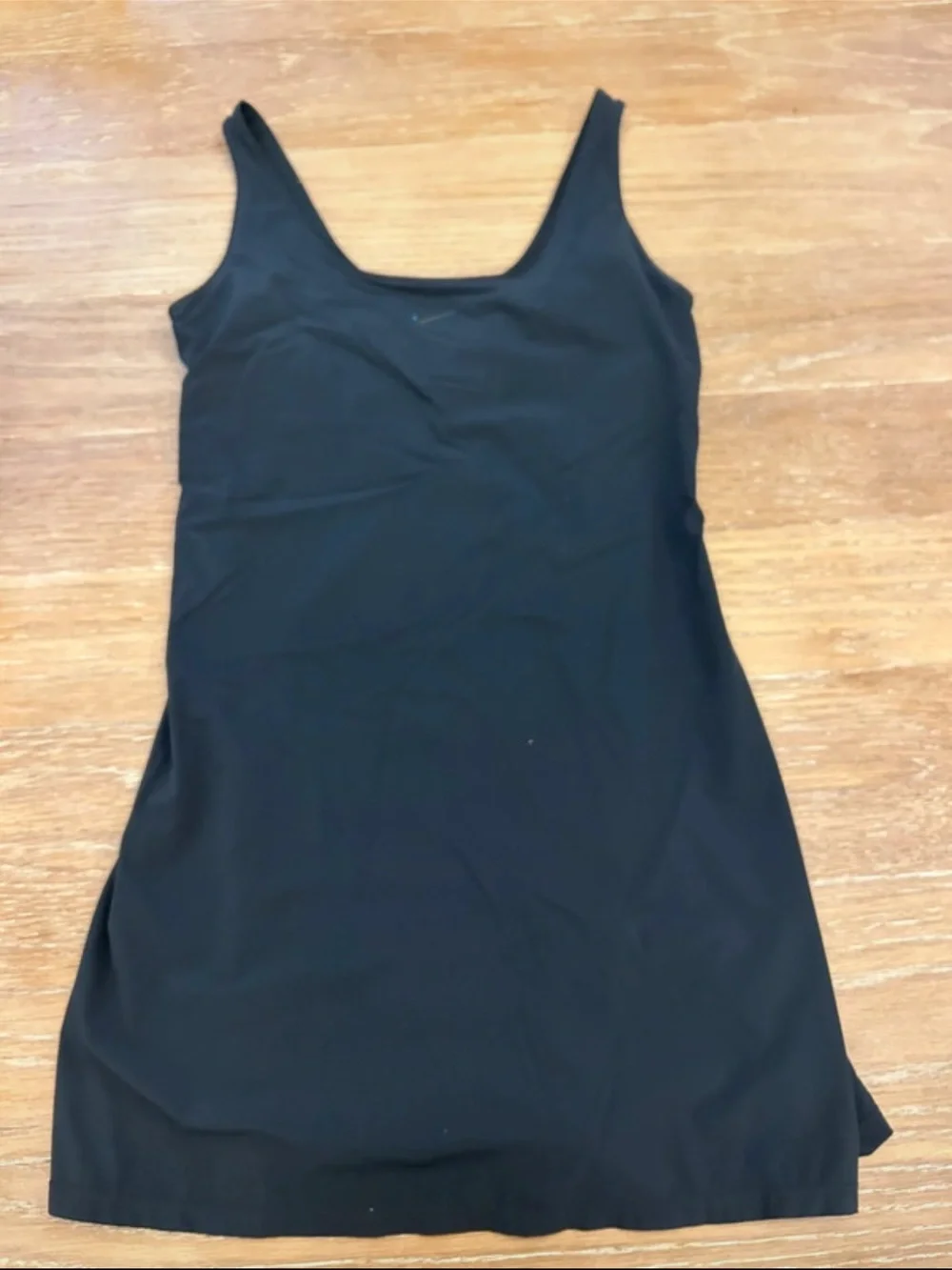 Black Nike athletic dress with built in shorts